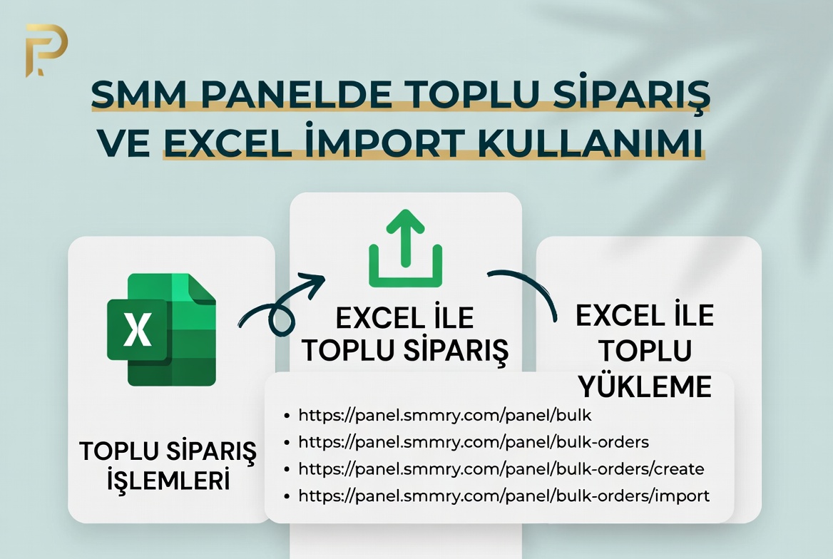 SMM Panelde Excel ile Toplu Siparis