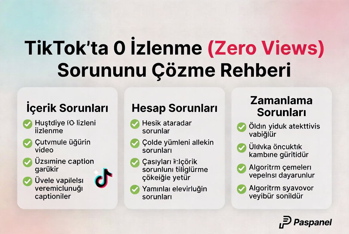 TikTok Sifir Izlenme Cozumu