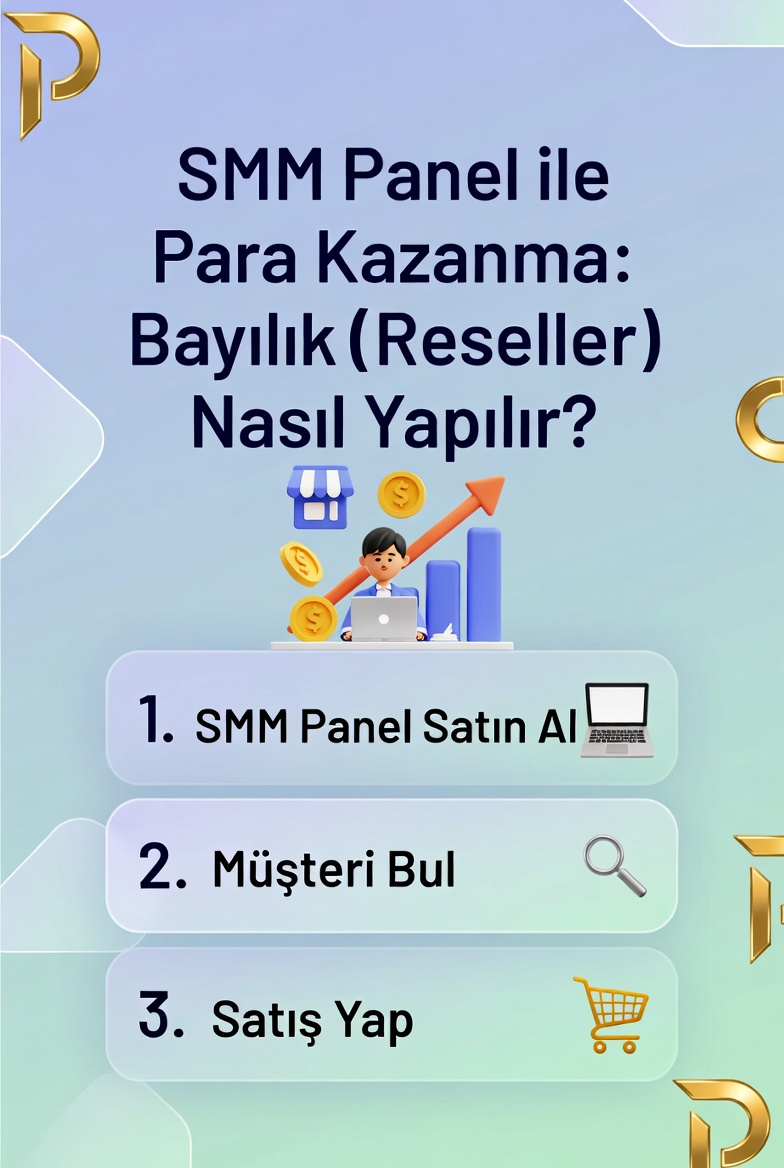 SMM Panel ile Para Kazanma: Bayilik (Reseller) Nasıl Yapılır?