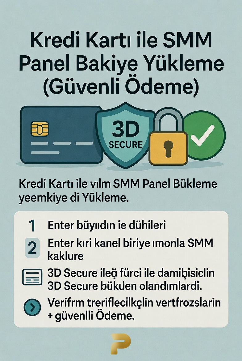 Kredi Kartı ile SMM Panel Bakiye Yükleme (Güvenli Ödeme)