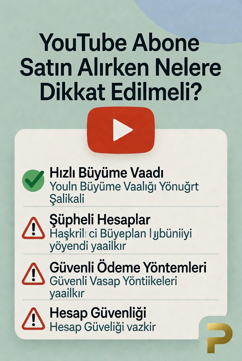 YouTube Abone Satın Alarken Nelere Dikkat Edilmeli?